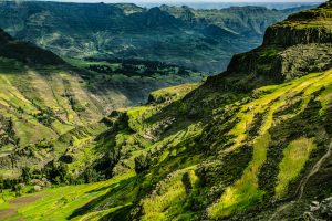 Green hills in Ethiopia