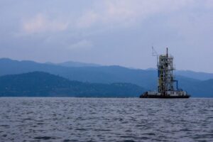 Gas rig lake Kivu, Rwanda