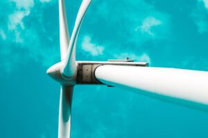 Photo of a wind turbine